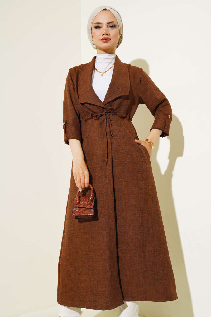 Drawstring Cape - Cinnamon