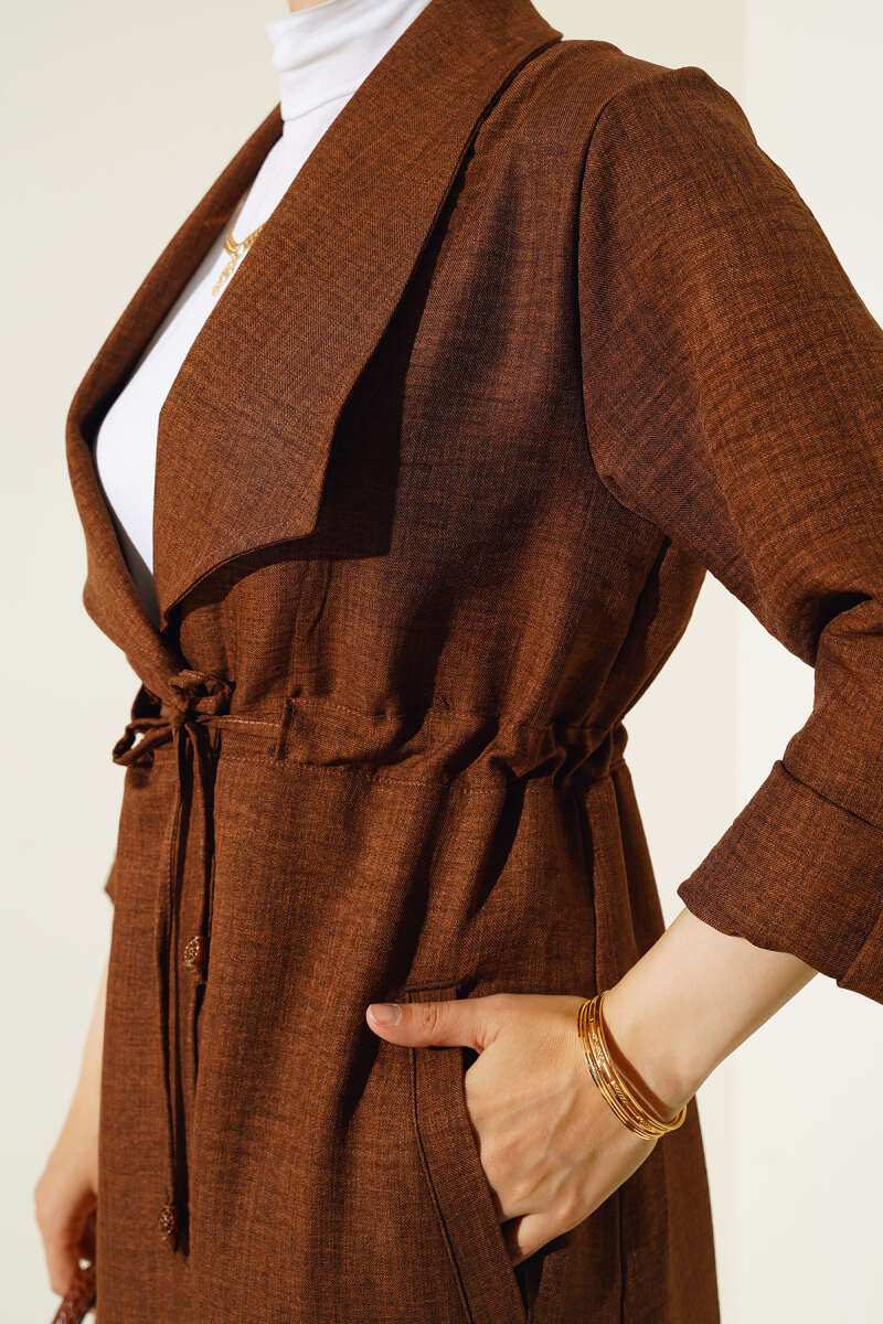 Drawstring Cape - Cinnamon