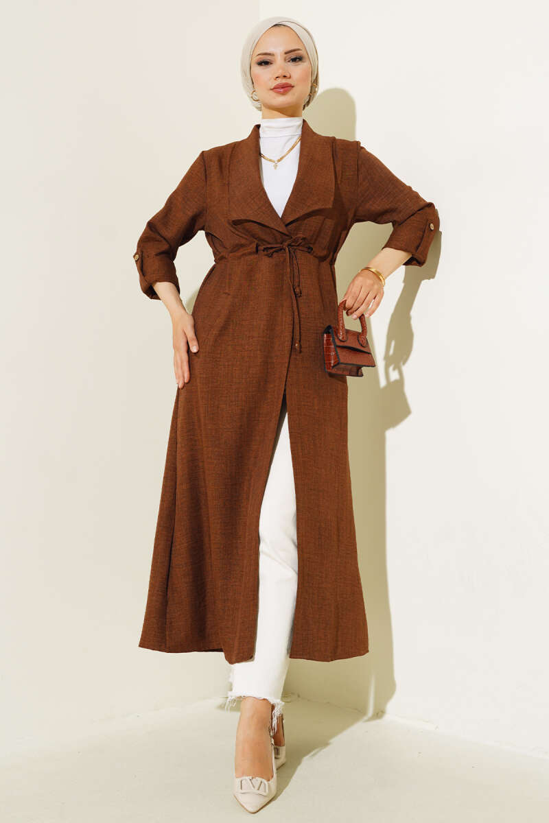 Drawstring Cape - Cinnamon
