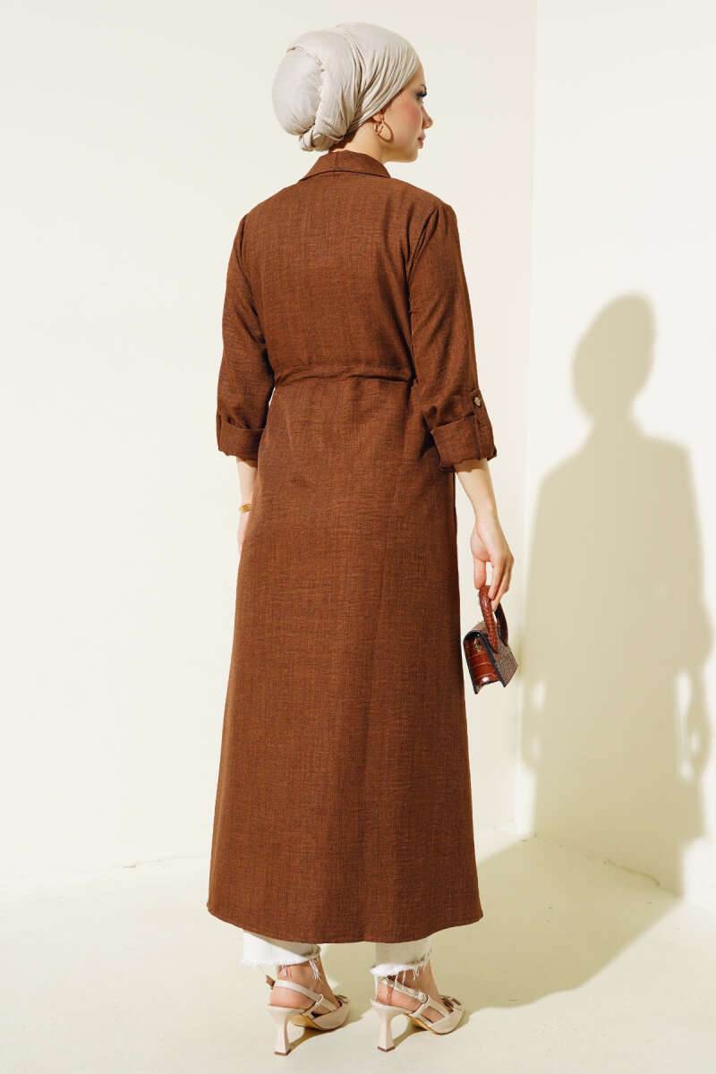 Drawstring Cape - Cinnamon
