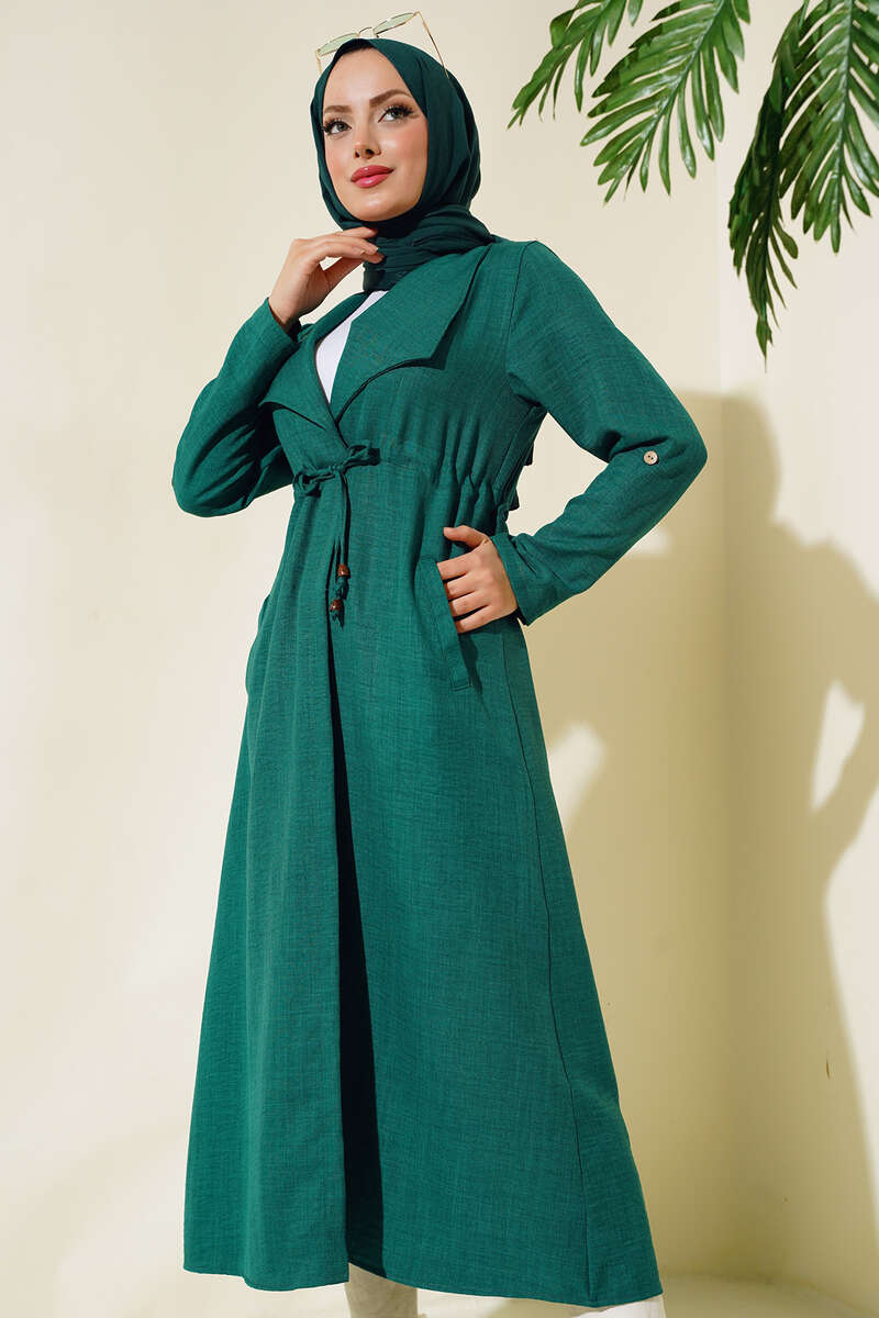 Drawstring Cape - Emerald