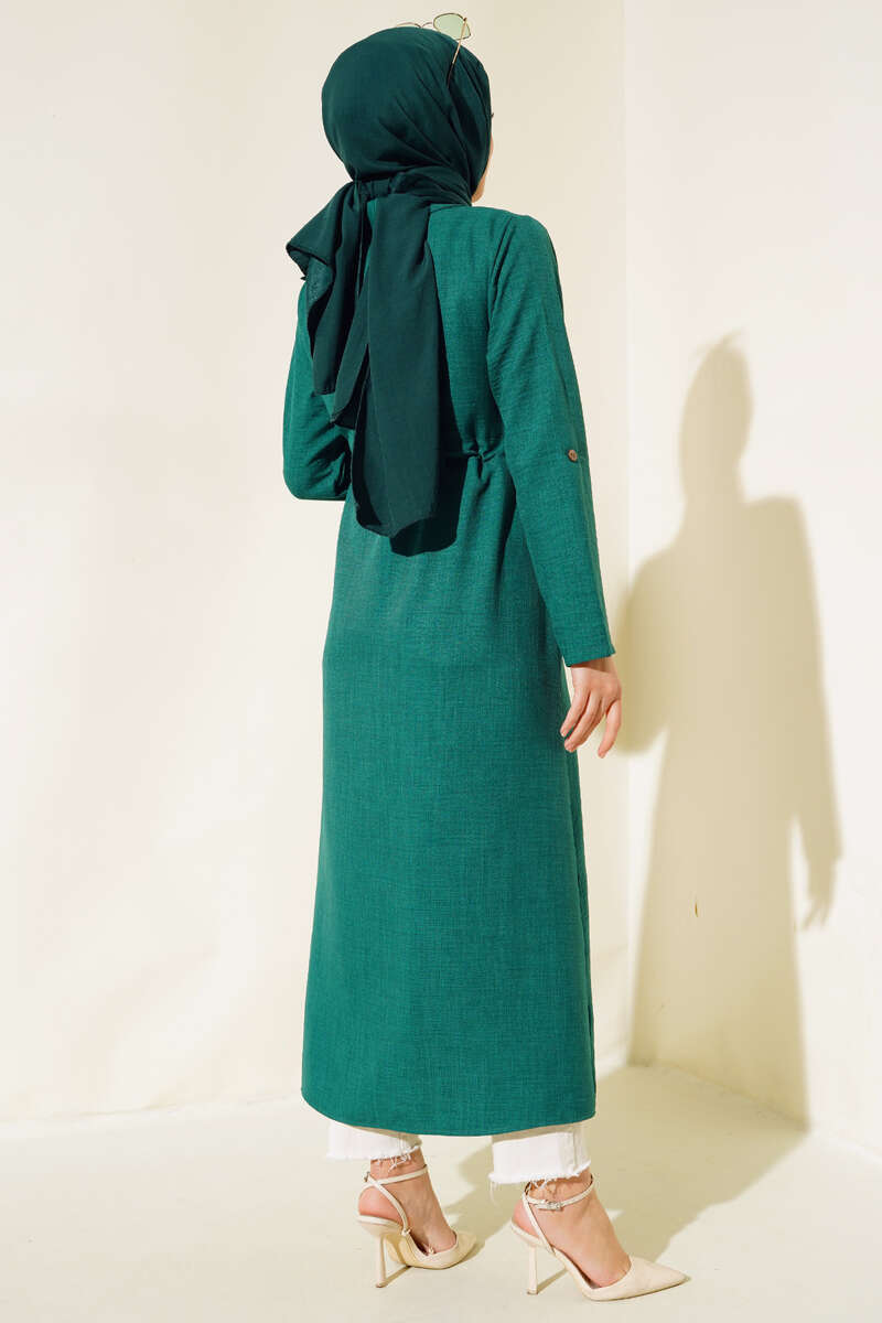Drawstring Cape - Emerald