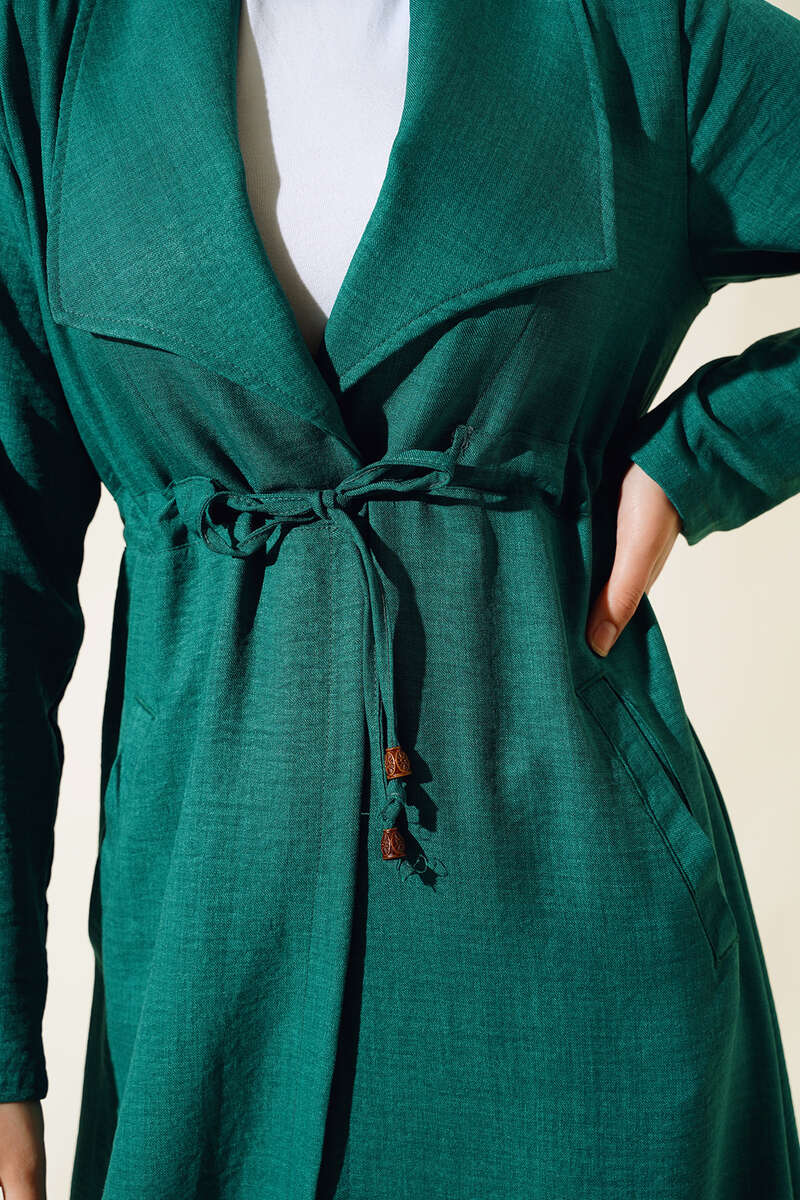 Drawstring Cape - Emerald