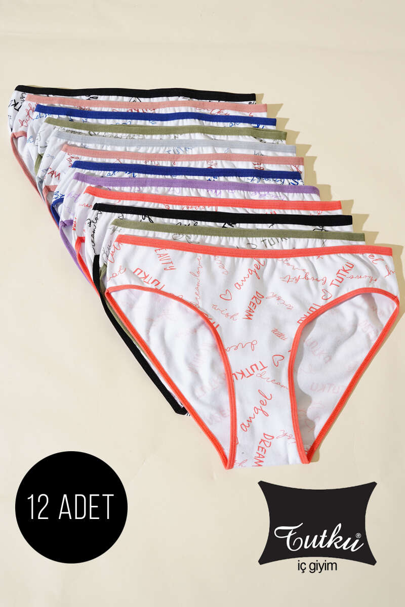 Tutku 12-Pack Dream Bikini Briefs - Multicolour