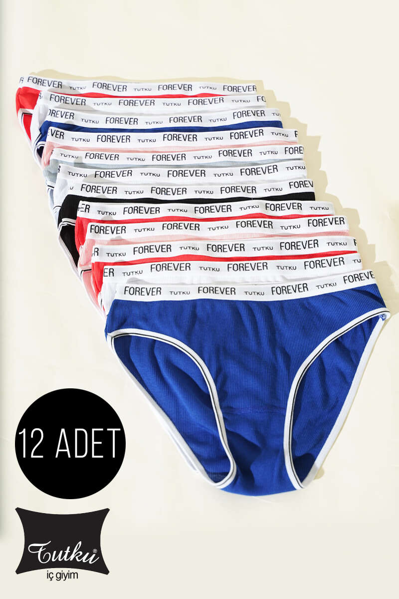Tutku 12-Pack Forever Bikini Briefs - Multicolour