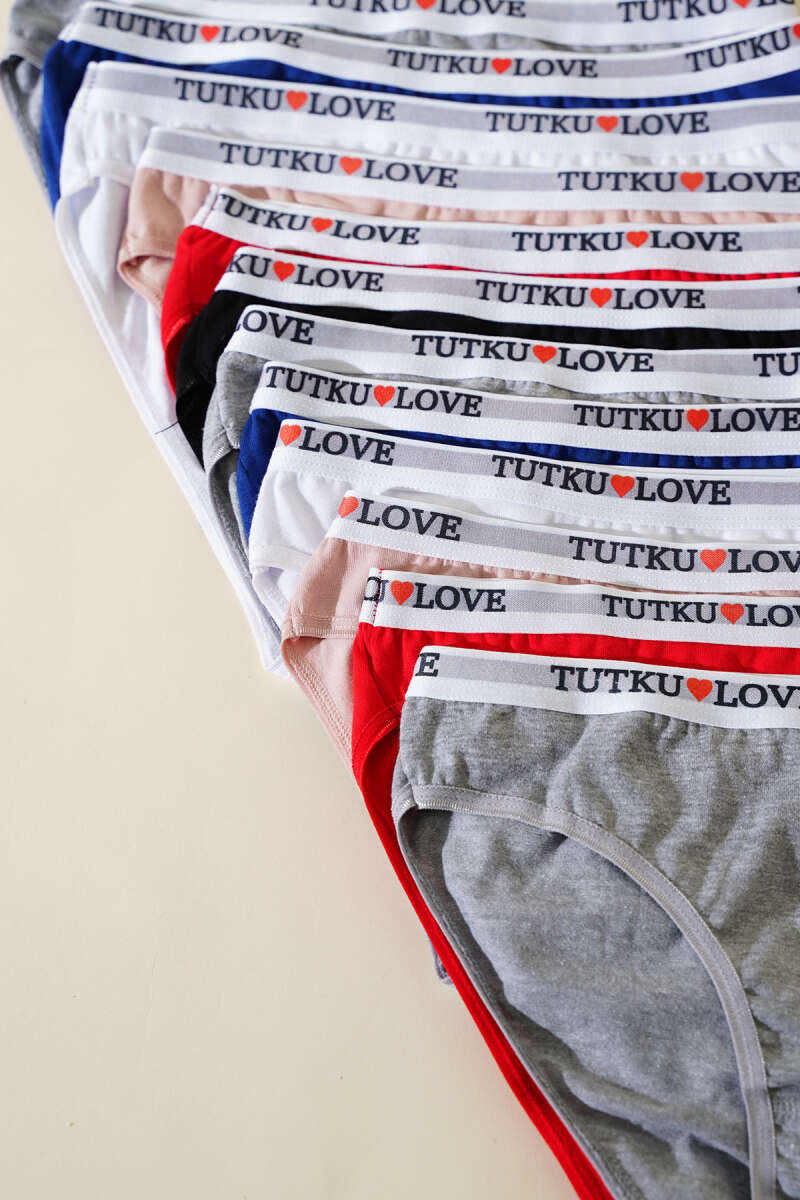 Tutku 12-Pack Hanna Bikini Briefs - Multicolour