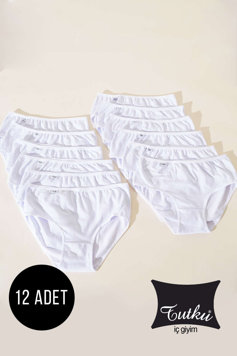Tutku 12-Pack Stretch Boyshorts - White