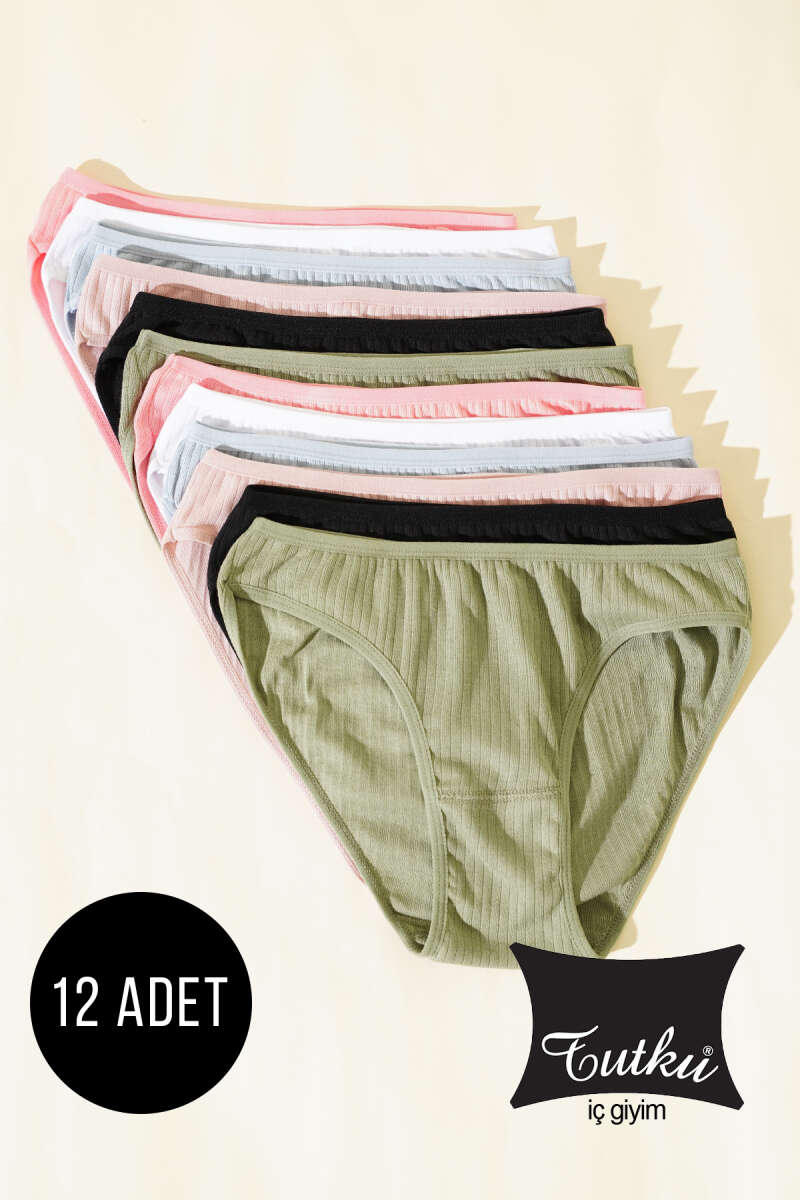 Tutku 12-Pack Pandora Bikini Briefs - Multicolour