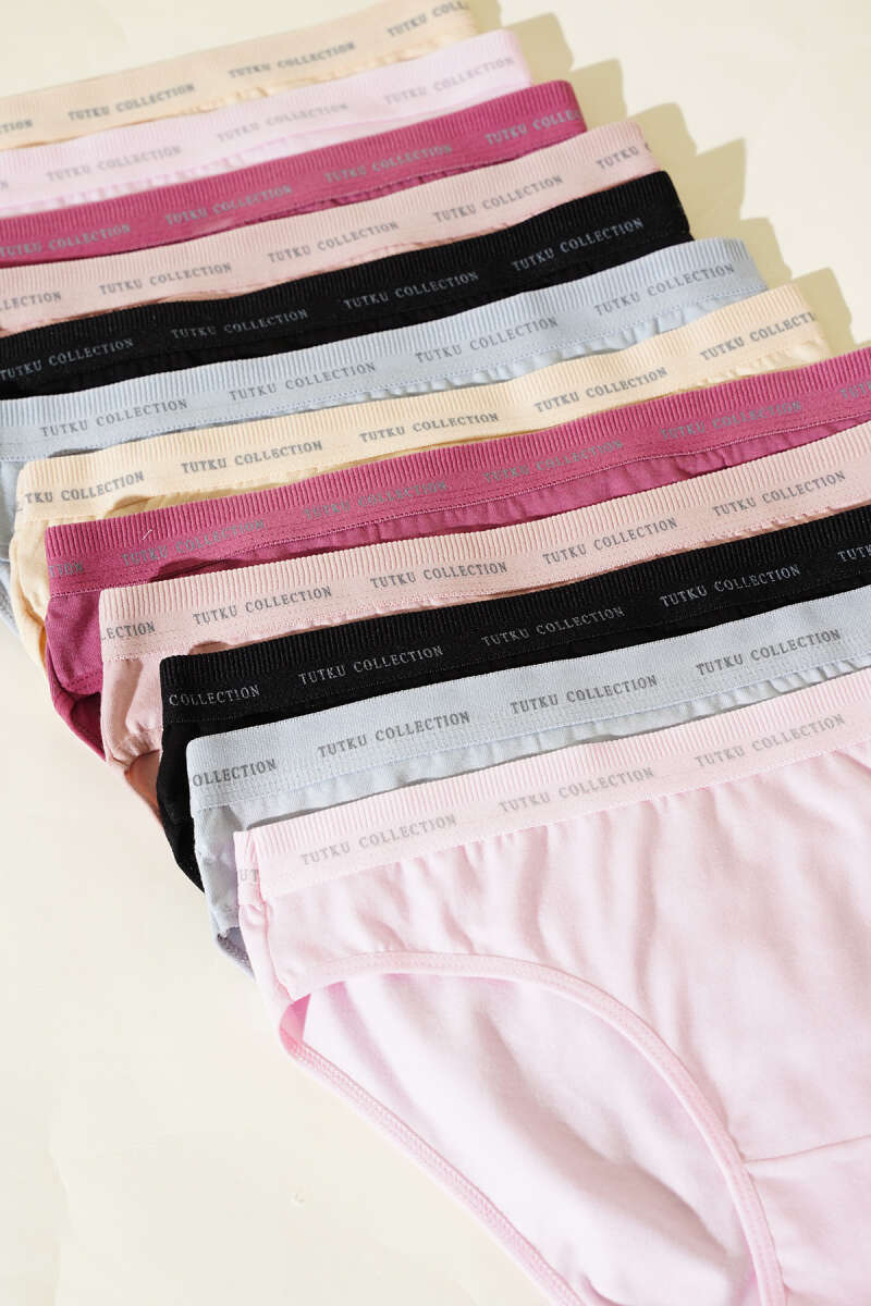 Tutku 12-Pack Perla Bikini Briefs - Multicolour