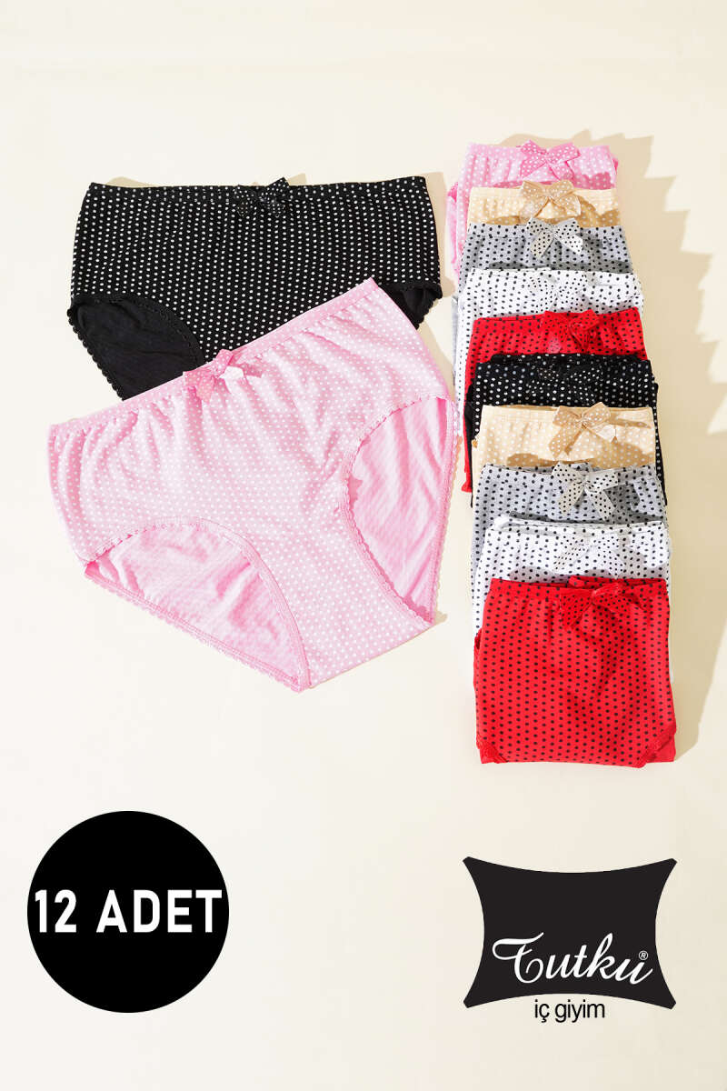 Tutku 12-Pack Polka Dot Boyshorts - Multicolour
