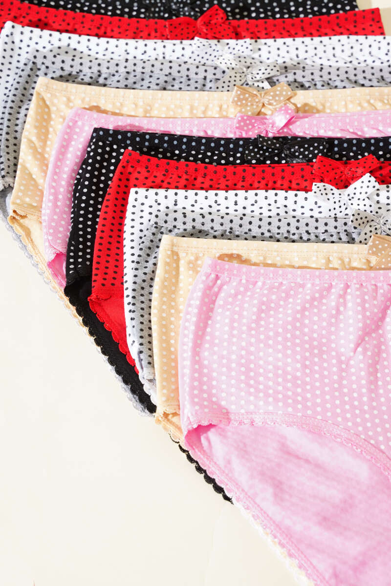 Tutku 12-Pack Polka Dot Boyshorts - Multicolour