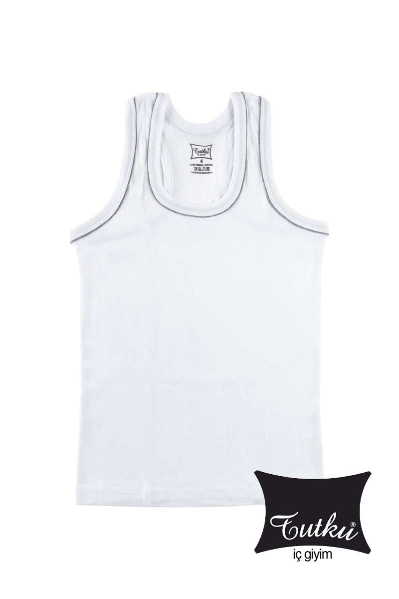 Boys' Sports Vest - White