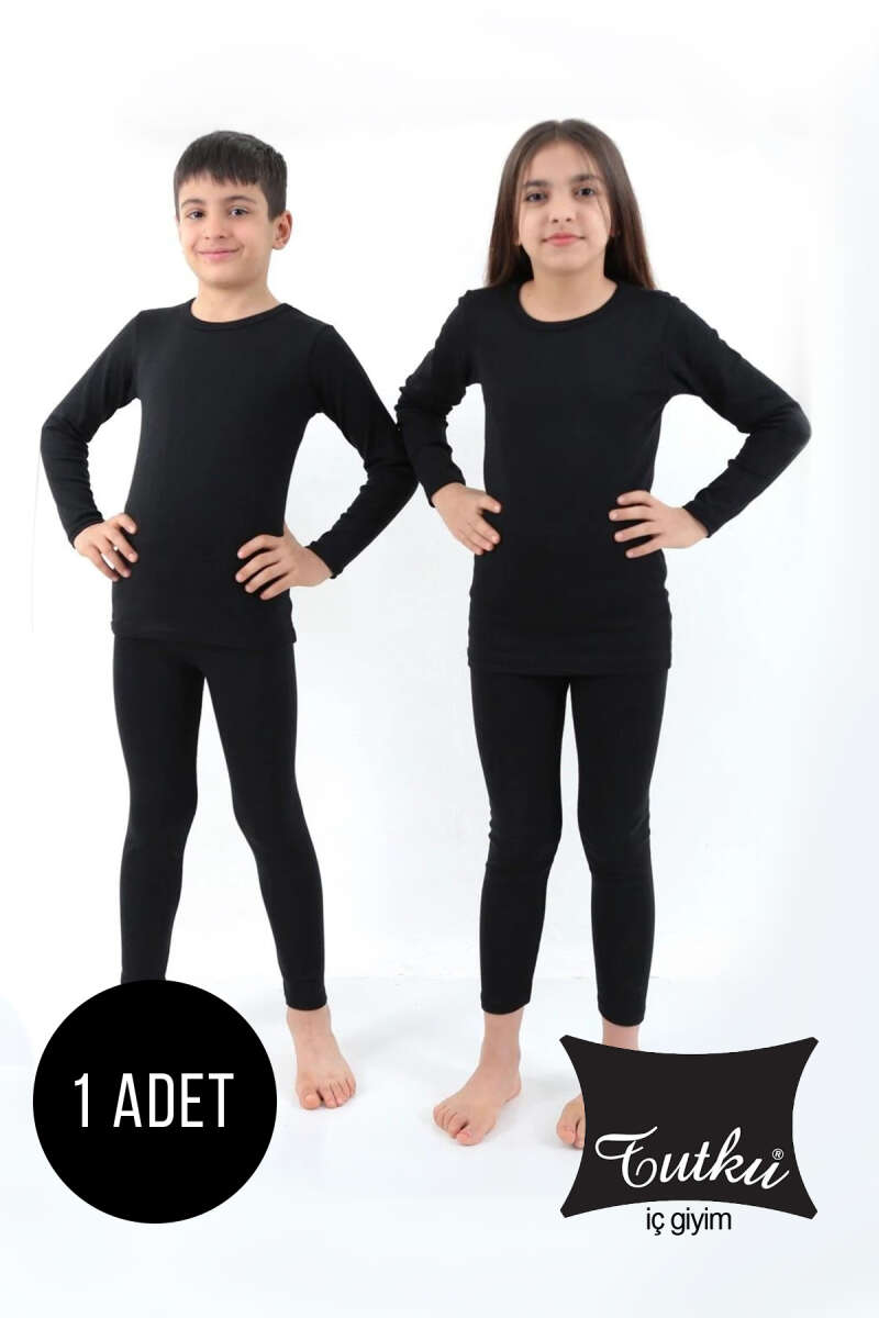 Boys' Long-Sleeve Thermal Top - Black