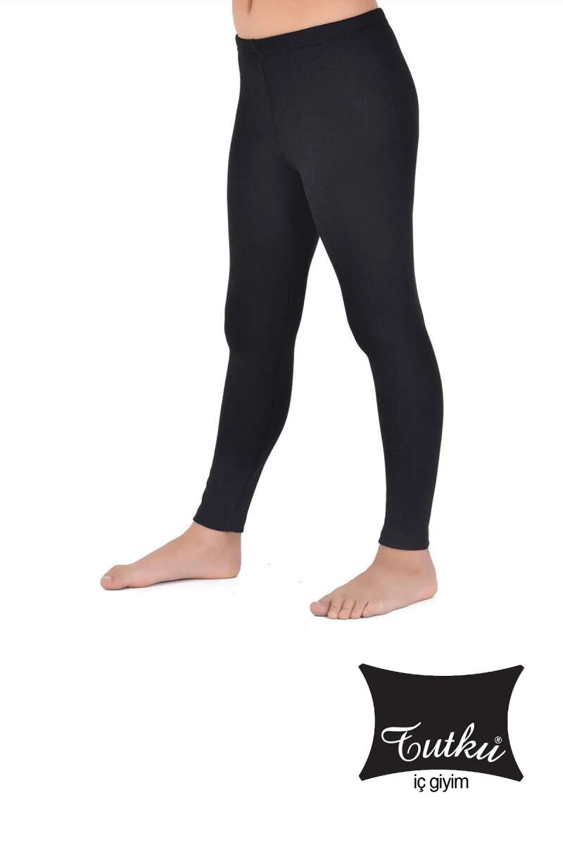 Girls' Thermal Leggings - Black