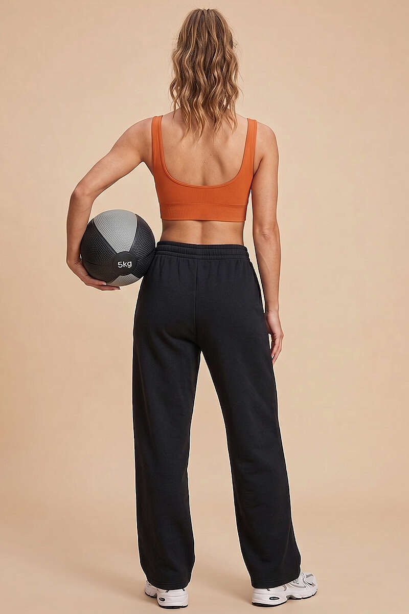 U-Neck Strappy Bustier - Orange