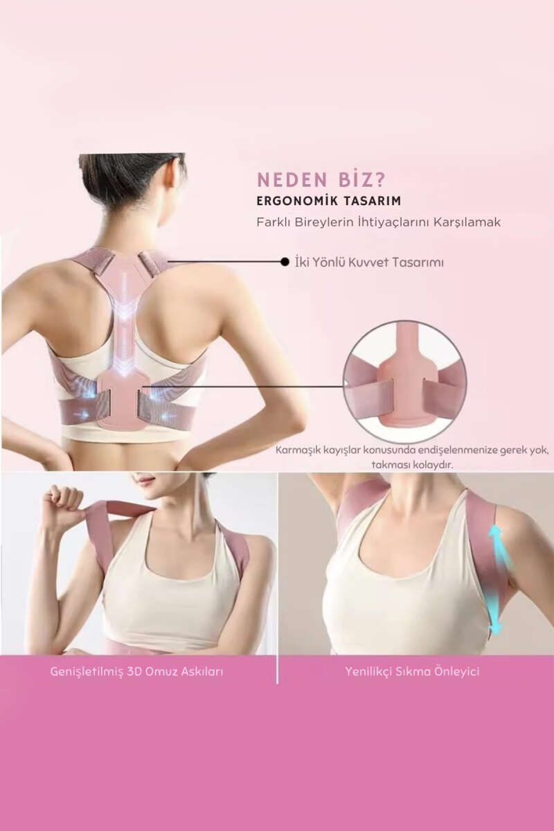 Adjustable Posture Corrector - Black