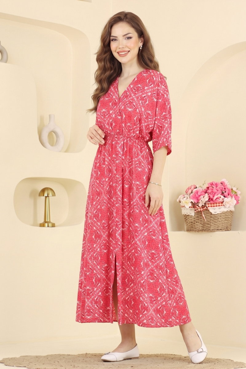 V-Neck Dress - Red