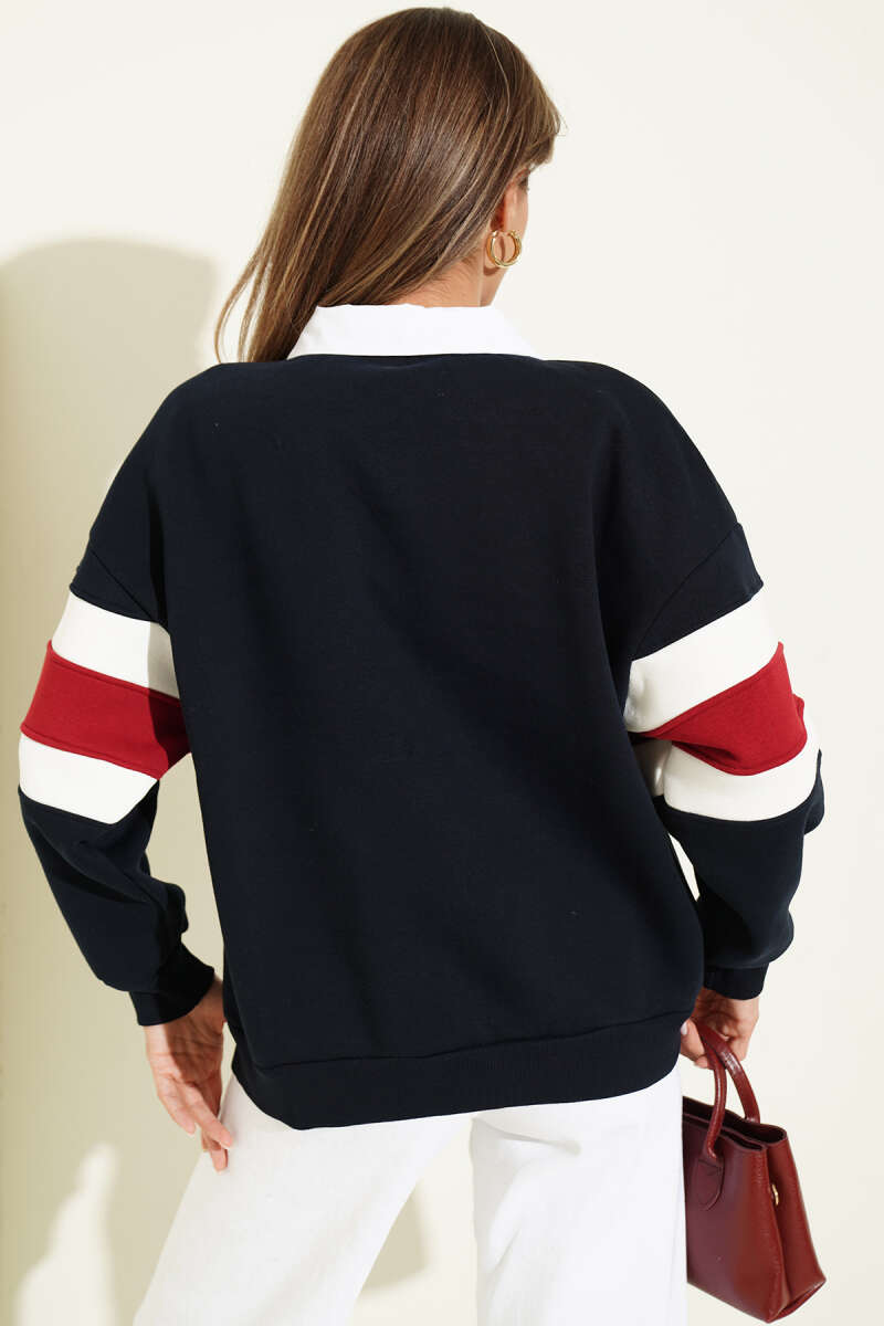 Yale Print Sweatshirt - Navy