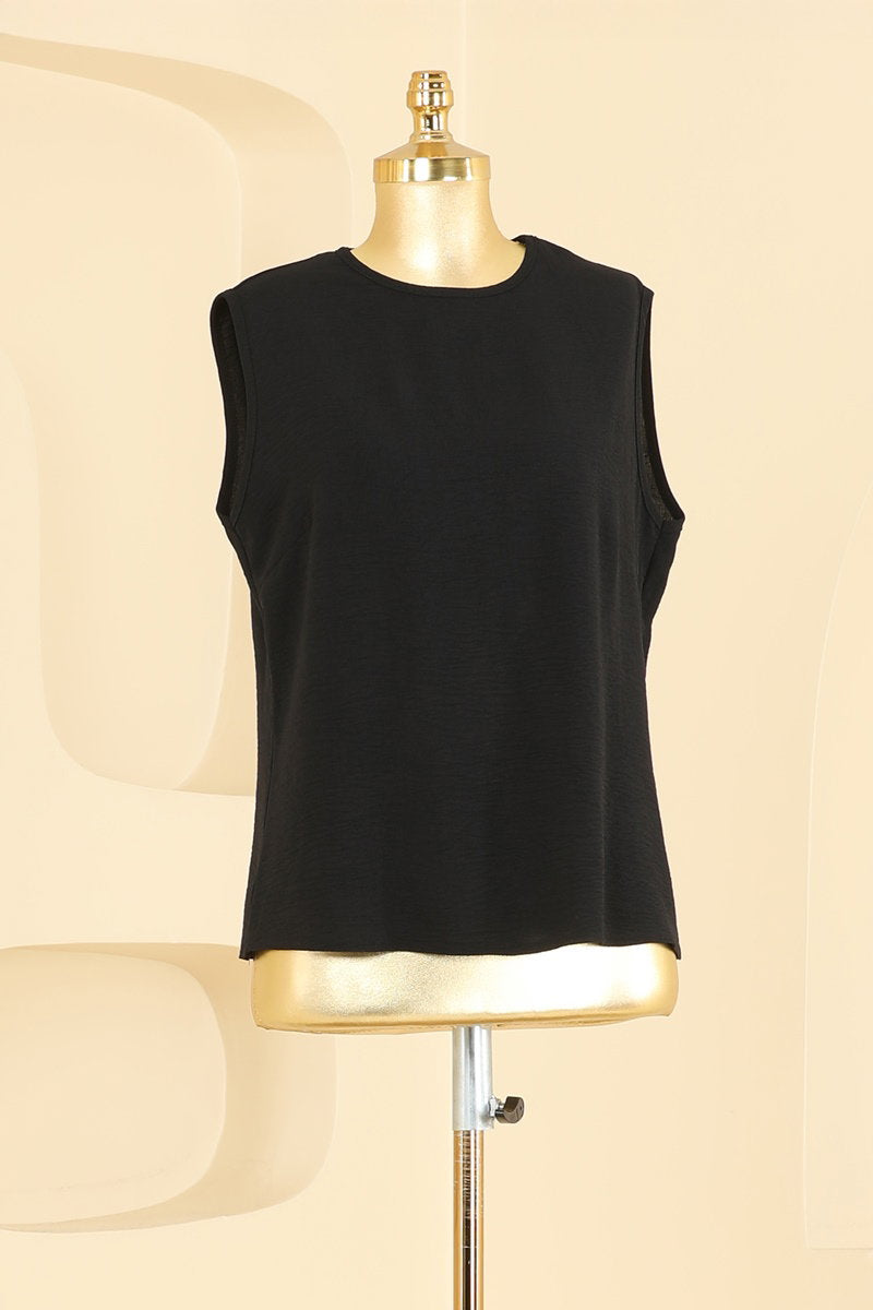 Batwing-Sleeve Three-Piece Set - Black