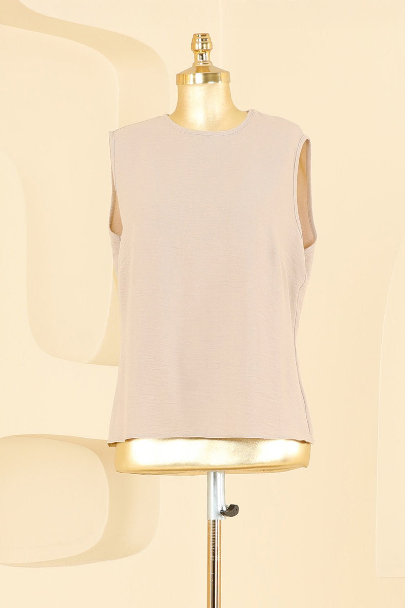 Batwing-Sleeve Three-Piece Set - Stone