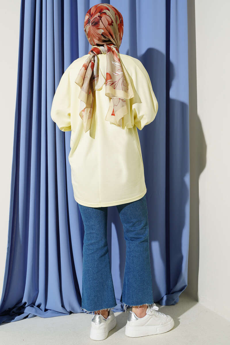 Basic Batwing Loycha Tunic - Yellow