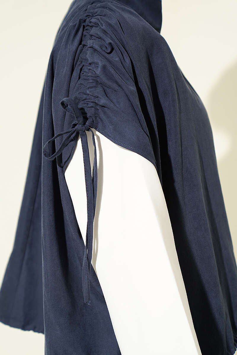 Loose Batwing Three-Piece Set - Navy