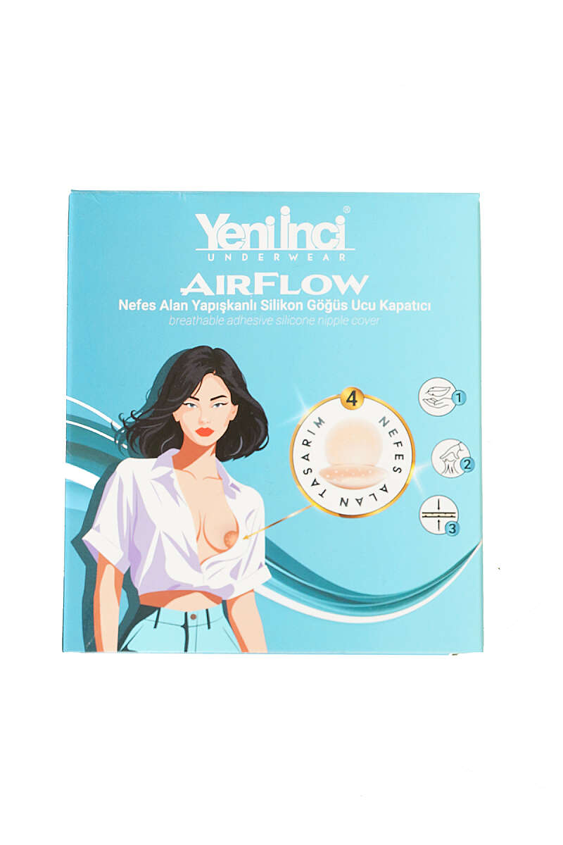 Breathable Adhesive Silicone Nipple Covers - Nude