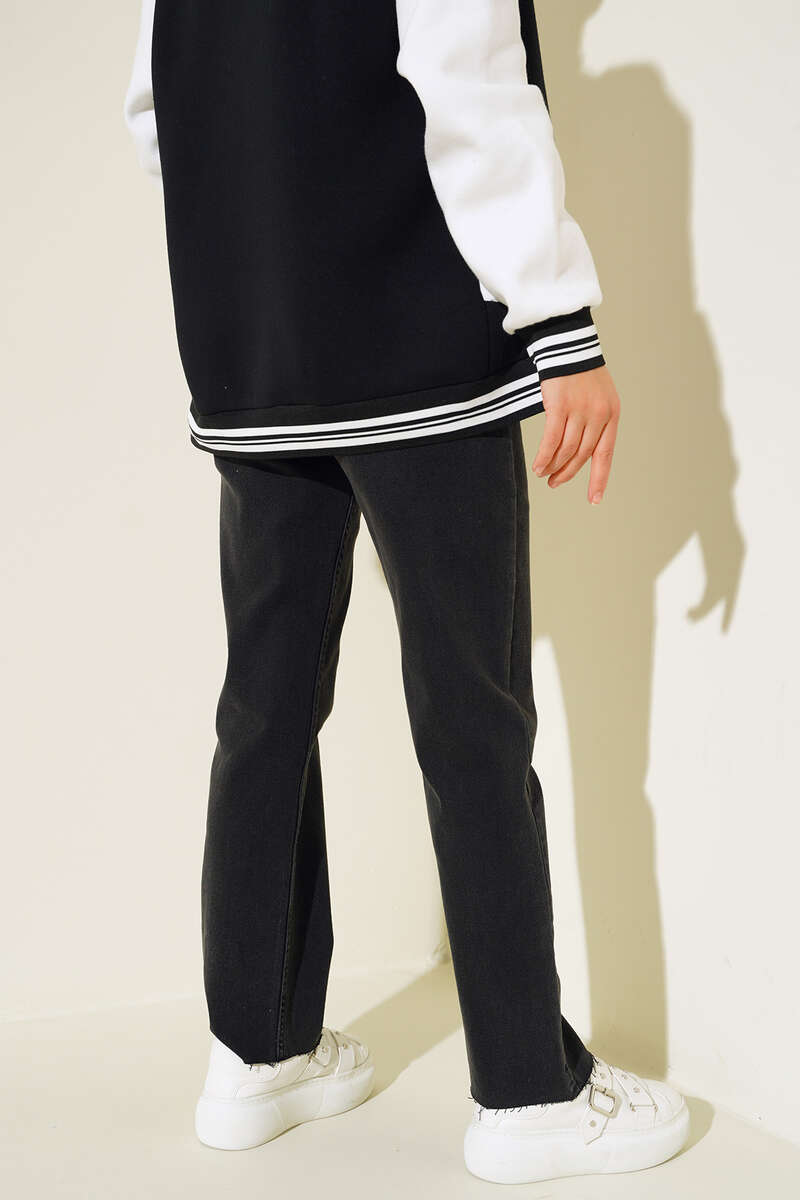 High-Waist Jeans - Smoke Grey