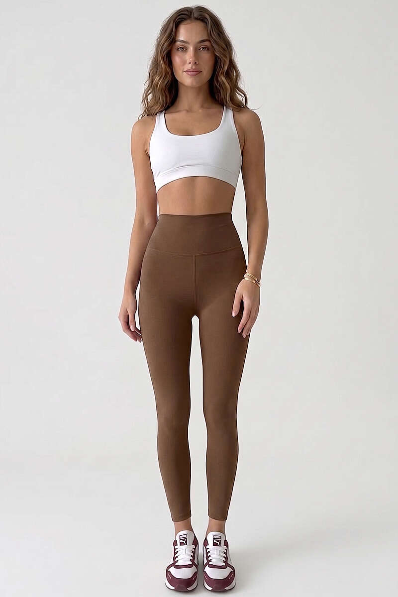 High-Waist Loycha Leggings - Latte