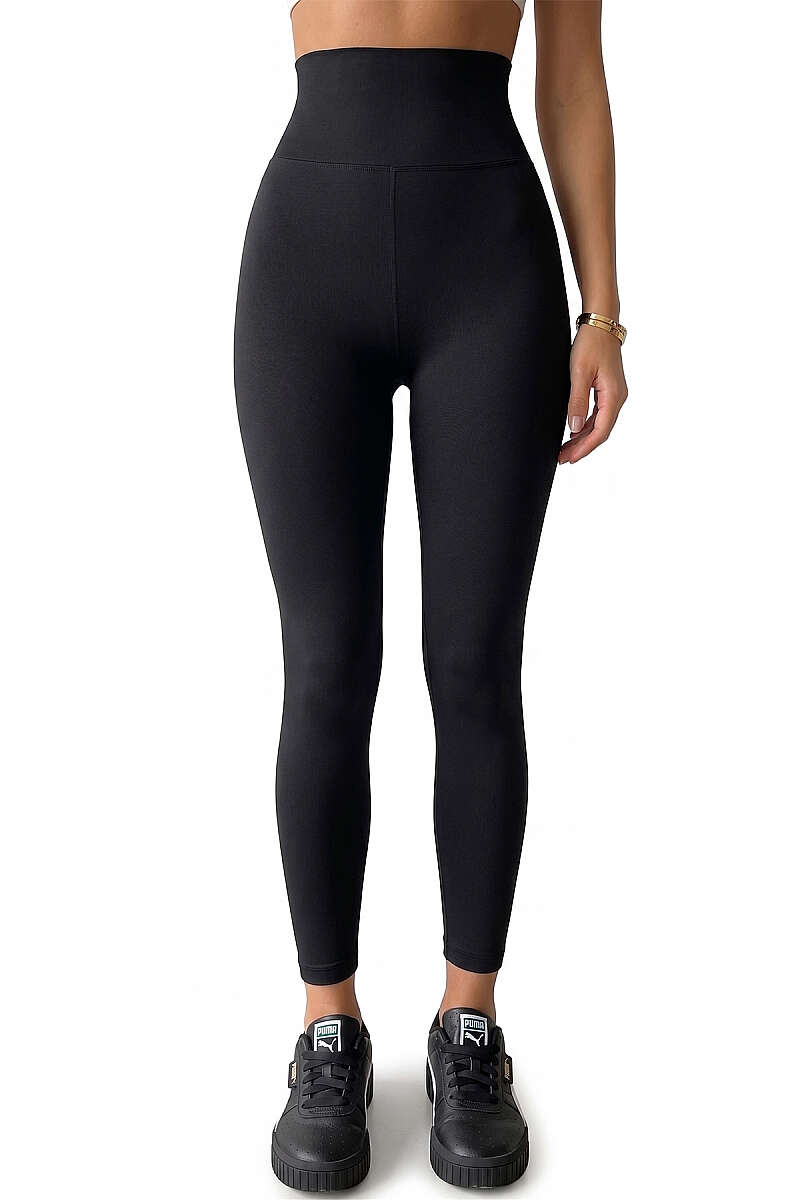 High-Waist Loycha Leggings - Black