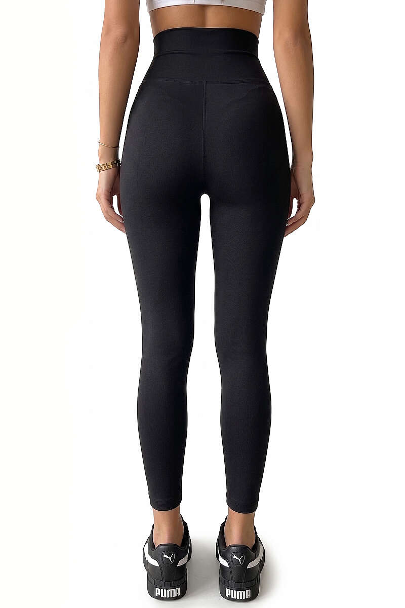 High-Waist Loycha Leggings - Black